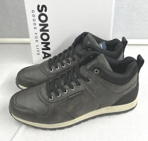 New Sonoma Dark Gray Lace-Up Men's Comfort Ankle Shoes Size 10.5W - Picture 1 of 6