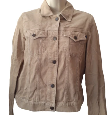 Chaqueta de pana para mujer Abercrombie Fitch beige tostado camionero Y2K vintage talla S Foto 1 de 4