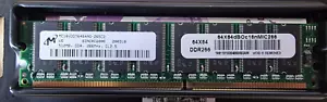 MC16VDDT6464AG-265C2 - Micron 512MB DDR-266MHz PC2100 non-ECC Unbuffered - Picture 1 of 1