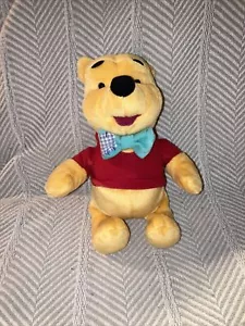 Winnie The Pooh With Bowtie Plush Stuffed Animal Toy Missing Piglet Basket - Picture 1 of 2