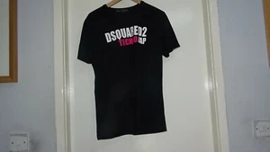 MENS DSQUARED2 MADE IN ITALY BLACK SHORT SLEEVE CREW NECK T-SHIRT SZ 2XLARGE - Picture 1 of 6