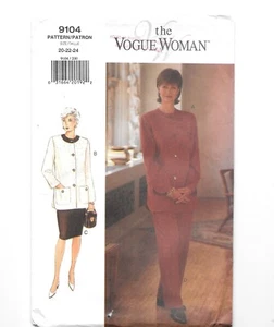 Vogue 9104, Misses' Petite Jacket, & Pants, Very Easy Sewing Pattern, Size 20-24 - Picture 1 of 5