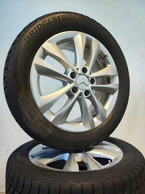 4 Winterräder 225 50 R17 Mercedes C-Klasse W205 17" Alufelgen Winterreifen  - Bild 1 von 4