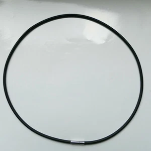 3mm Kautschukband, Armband, Fußband, schwarz, Steckverschluss, Kette - Bild 1 von 12