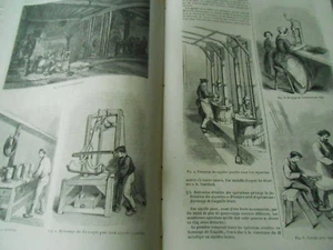 Visite dans une Fabrique d'Aiguilles 1850 Gravure Print Article - Foto 1 di 1