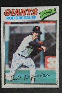 Rob Dressler San Francisco Giants Autographed 1977 Topps #11 Signed Card 
