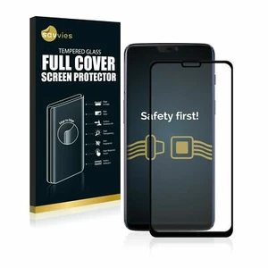 OnePlus 6 , Savvies® 3D Curved Full Cover Tempered Glass Screen Protector - Picture 1 of 7