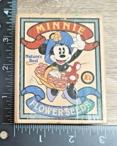 Rubber Stampede Minnie Seeds Packet Wood Mounted Rubber Stamp, #A1305F - Picture 1 of 5