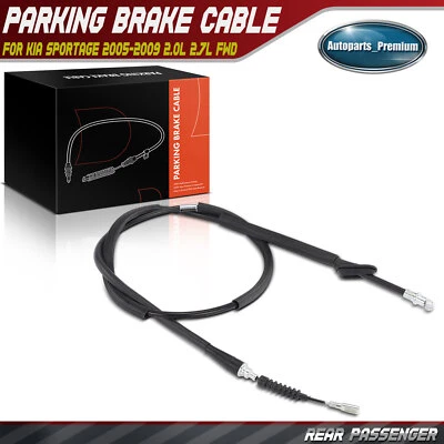Cable de freno de estacionamiento trasero derecho derecho para Kia Sportage 2005-2009 tracción delantera L4 2,0 L V6 2,7 L Foto 1 de 4