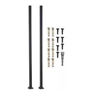 2pcs Set Cable Railing Post Deck Railing 60x1.6" DIYs Stair Railing Post - Picture 1 of 12