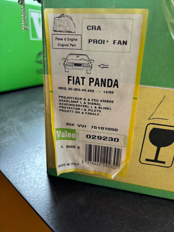 Proiettore anteriore sinistro Fanale arancio Fiat Panda 029230 Valeo