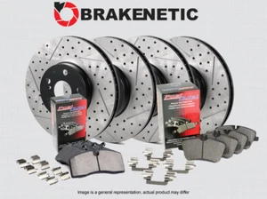 F&R BRAKENETIC Drill Slot Brake Rotors+Ceramic Pads SRT8 w/BREMBO 56.63063.11 - Picture 1 of 1