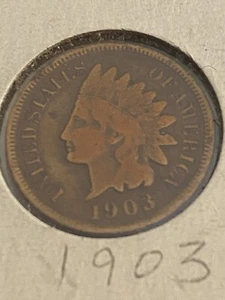 1903 Indian Head Cent US-Münze - Bild 1 von 2