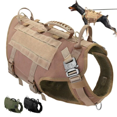 Tactical Dog Harness with Handle No-pull Large Military Dog Vest Heavy Duty M-XL - Image 1 of 4
