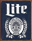 New Miller Lite Bottle Logo Decorative Metal Tin Sign Made in the USA Beer