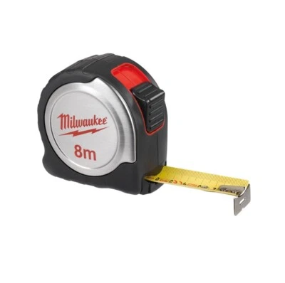 Flessometro Milwaukee 8 Metri Professionale Ergonomico alta qualita 8 mt - Immagine 1 di 2