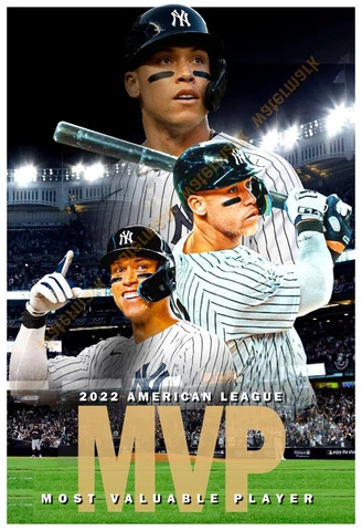 AARON JUDGE WINS THE 2022 AL MVP AWARD 13”x19” COMMEMORATIVE POSTER Cover