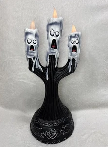 Tekky Toys Halloween Animated Ghost Candle Candelabra Prop Works Great See Video - Picture 1 of 8
