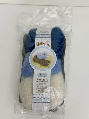 Kit artesanal Daiso Japón fieltro lana pájaro azul-NUEVO Foto 1 de 2