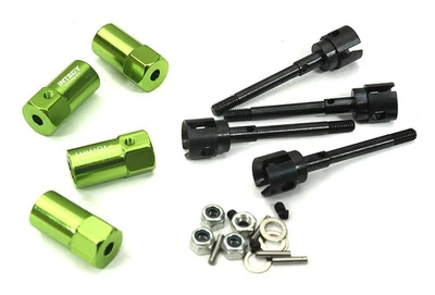 Extended EXT +15mm Axle and Wheel Hub for Axial SCX-10 w/ 4WS setup - Image 1 of 3