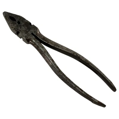 Herbrand 8" Lineman Alicates Cortadores de Alambre Hecho en EE. UU. Herramientas de Mano de Colección Pro Foto 1 de 4