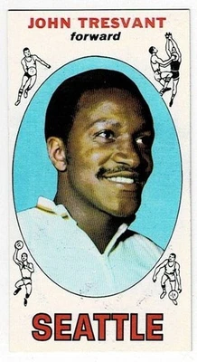 1969-70 Topps Basketball #58 John Tresvant - Seattle SuperSonics - Image 1 of 2