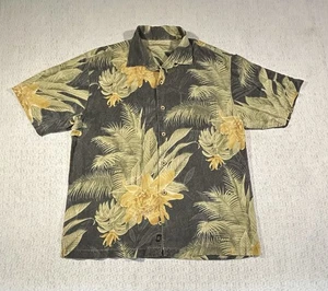 Camicia Tommy Bahama Hawaiian Palm Tree stampa all over con bottoni uomo cotone grande - Foto 1 di 10