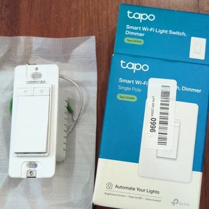 TP Link Tapo Smart Dimmschalter einpolig Neutralkabel Req 2,4 GHz...ohne Abdeckung - Bild 1 von 7