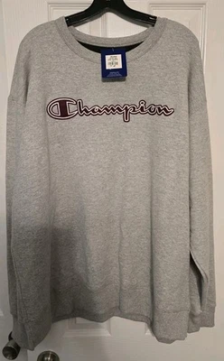 FLC чемпион толстовка мужская 2XL пуловер флис ворота серый логотип с надписью - Изображение 1 из 4