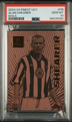 2023 - 24 TOPPS FINEST UCC FINEST IDOLS ALAN SHEARER #FI8 PSA 10 NEWCASTLE UNITED — 第 1/2 张图片
