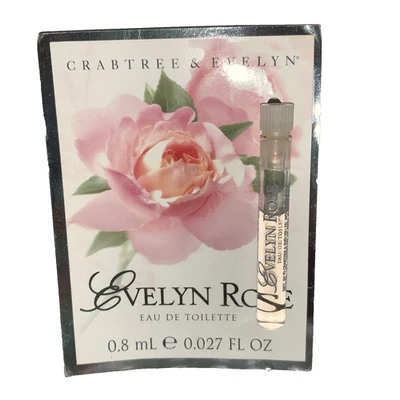 Crabtree & Evelyn EVELYN ROSE EDT 0,8 ml 0,027 fl oz amostra de perfume estoque antigo! - Imagem 1 de 4