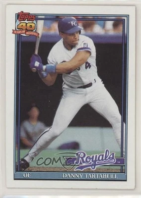 1991 Topps Danny Tartabull (B* Before Copyright; Bold 40th on Back) #90 - Image 1 of 2