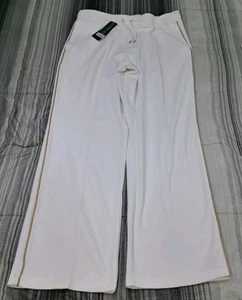 Lauren Ralph Lauren Active White Casual Stretch Pants Womens Sz L NWT Gold Strip - Picture 1 of 9
