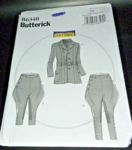 Victorian Equestrian Jodphurs Jacket Horse Riding Costume Sewing Pattern 34-44 - Picture 1 of 3