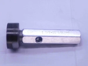 1 1/2 11 1/2 NPT L1 PIPE THREAD PLUG GAGE 1.5 1.50 1.500 1.5000 N.P.T. NATIONAL - Picture 1 of 2
