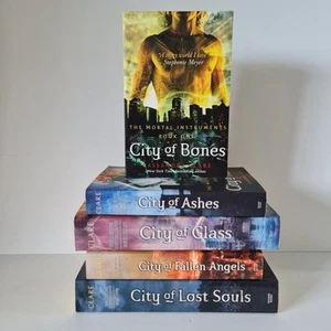 The Mortal Instruments Books 1-5 Paperback Cassandra Clare - Picture 1 of 24