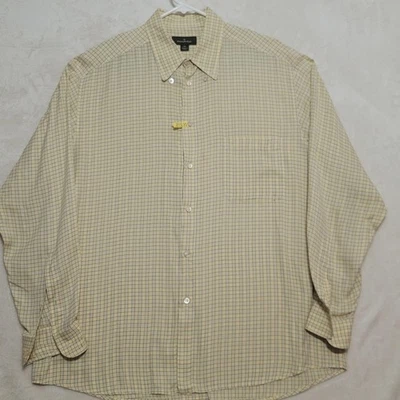 Camisa Ermenegildo Zegna Para Hombres 2XL Hecha en Italia Vestido Abotonado XXL A Cuadros Foto 1 de 4