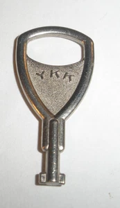YKK Reißverschluss Schlüssel silberfarben Vintage - Bild 1 von 5