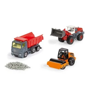 Siku 6329, Geschenkset Straßenbau, Muldenkipper, Liebherr Radlader, Straßenwalze - Bild 1 von 7