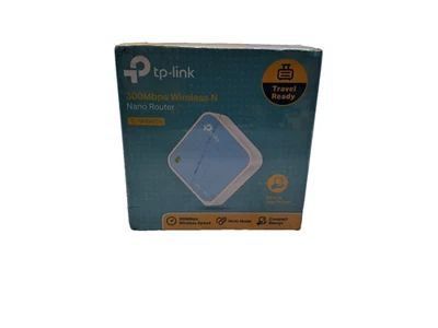New ListingTP-Link N300 Wireless Portable Nano Travel Router WiFi Bridge TL-WR80 - Image 1 of 4