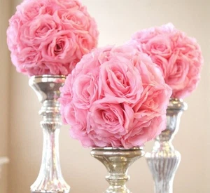 Centro de boda bolas de flores de seda, 6 pulgadas - Imagen 1 de 11