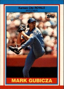 1989 Topps UK Minis Baseball Card #33 Mark Gubicza