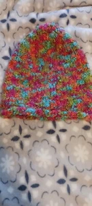 Mehrfarbige Damen Strickmütze - Bild 1 von 5