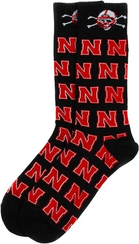 NCAA Nebraska Cornhuskers Repeater Dress Socks Cover
