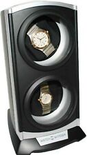      New  Diplomat-Automatic-Economy-Double-Dual-Watch-Winder-Tower-Silver-Black