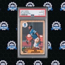 1987 Topps Future Stars Bo Jackson #170 Kansas City Royals Rookie RC PSA 10