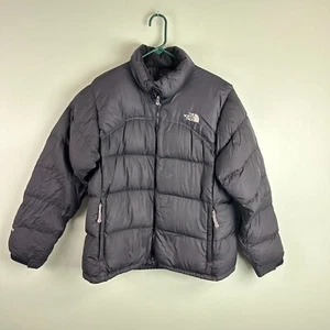 North Face TNF Black Nuptse 700 Puffer Jacket Down Warm Womens XL Outdoor Hike - Picture 1 of 11