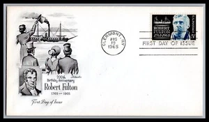 US FDC # 1270 5c Robert Fulton Artmaster 1965, 9h235 - Picture 1 of 1