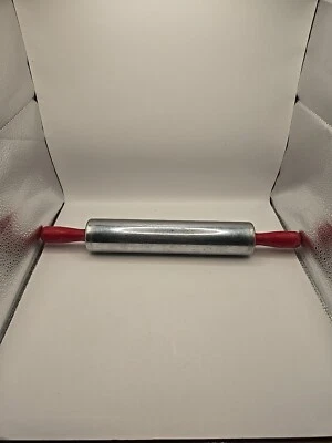 ROLLING PIN Vintage Aluminum w Ball Bearings Unbranded USED Good Condition - Image 1 of 4