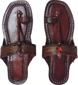 Sandalo donna Gesù Kolhapuri pelle morbida Chappal HT89 moda UK taglia 4-8 - Foto 1 di 6